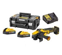 Amoladora angular DEWALT 2-18V-5AH, batería Powerstack 125 mm DCG409H2T