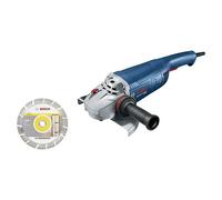 Amoladora angular eléctrica GWS 22-230 J (2.200 W, Diámetro disco: 230 mm, Número de revoluciones de marcha en vacío: 6.500 r.p.m.)