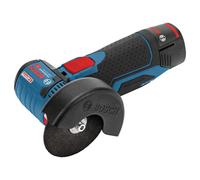 Amoladora Angular Inalámbrica Bosch Gws 12v-76 Professional Solo, 12 Voltios (Azul/Negro, Sin Batería Ni Cargador) 06019f2000