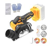 Amoladora angular inalámbrica compatible con batería Dewalt de 20 V, herramienta de corte inalámbrica de 20,000 rpm, motor cepillado con 4 cuchillas de 3 pulgadas para cortar madera, plástico y metal