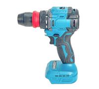 Amoladora angular inalámbrica con función de taladro de impacto, motor sin escobillas e indicadores de batería para un juego de brocas de molienda precisa