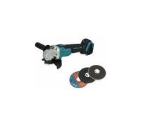 Amoladora angular inalámbrica de 125 mm, 18 V, 4 velocidades, para batería Makita + accesorios (solo máquina) YOIURT
