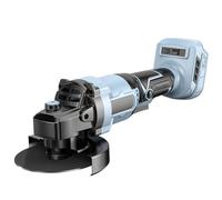 Amoladora angular inalámbrica de batería de litio de alta potencia: máquina portátil multifunción de corte y pulido para cargar (gris)
