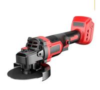 Amoladora angular inalámbrica de batería de litio de alta potencia: máquina portátil multifunción de corte y pulido para cargar (rojo)