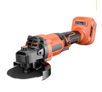 Amoladora angular inalámbrica de batería de litio de alta potencia: máquina portátil multifunción de corte y pulido para cargar (color naranja)
