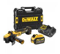 Amoladora angular inalámbrica DeWalt de 125 mm con interruptor deslizante de doble acción DCG409VST1