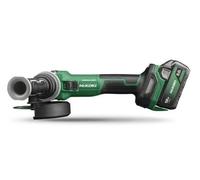 Amoladora angular inalámbrica HIKOKI 18 V sin escobillas de 125 mm con interruptor de seguridad de palanca, velocidad variable y freno G1813DVEWQZ