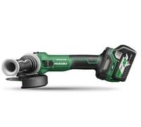 Amoladora angular inalámbrica HIKOKI 36 V sin escobillas de 125 mm con interruptor deslizante, velocidad variable y freno G3613DVEWQZ
