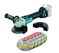 Amoladora angular inalámbrica Makita 125mm Li-ion LXT 18V, sin batería DGA504ZX1