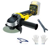 Amoladora angular inalámbrica para batería Dewalt de 20 V, amoladora sin escobillas de 125 mm, amoladora de metal de 4 velocidades para ruedas de 4.9 pulgadas, 6600 RPM para cortar, pulir y moler (sin