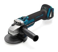 Amoladora angular inalámbrica para batería Makita de 18 V, amoladora angular con motor sin escobillas de 3 velocidades ajustables a 7000 rpm, 3 cuchillas de 4-1/2 pulgadas para cortar, rejilla, pulido