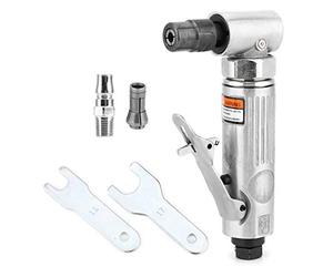 Amoladora angular industrial de 90 grados, herramienta de esmerilado neumática, máquina de pulido de alta velocidad de 25000 rpm para metal, madera y caucho, con mandril de 3-6 mm