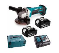 Amoladora angular Makita Aku 115mm Li-ion LXT 18V/5.0Ah, Makpac DGA452RTJ