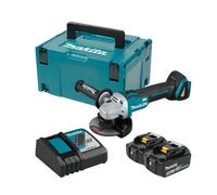 Amoladora angular Makita Aku 125mm Li-ion LXT 18V/5.0Ah, Makpac DGA504RTJ