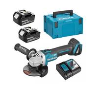 Amoladora angular Makita Aku 125mm Li-ion LXT 18V/5.0Ah, Makpac DGA506RTJ