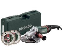 Amoladora angular WE 24-230 MVT + 2 discos tronzadores de diamante