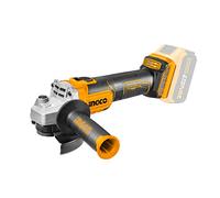 Amoladora de ángulo Inalámbrica INGCO 115mm con Batería 2PCS 20V 4Ah Sin Escobillas, 10PCS Discos, M14 Herramienta de Corte, 3000/8500 rpm (Sin Batería)