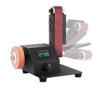 Amoladora de banco pequeña - Lijadora de cinta multifuncional, amoladora de banco profesional en miniatura de 350 W, fácil control rendimiento de alta velocidad manteniendo bajos en