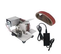 Amoladora de banda, Mini amoladora Lijadora de banda Diy for cubiertos Máquina de pulir de banda eléctrica Máquina de afilar Herramientas de pulido,Bajo nivel de ruido(15mm Group6)