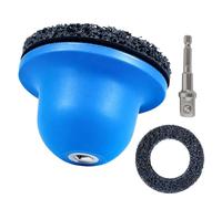 Amoladora de cubo de rueda, amoladora de cabeza esférica, interior de 90 mm y exterior de 150 mm, incluye poste de 1/2 pulgadas, lijadora de bujes de rueda, limpieza para cambio de llanta, limpieza