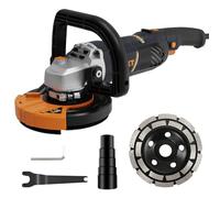 Amoladora de Hormigón Professional, MAXXT 1500W Lijadora de Hormigón Ajuste 7 Velocidades 1000-8500 RPM (con 1 discos abrasivos Ø 125mm)