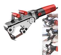 Amoladora de lijadora de Tubo de Velocidad Variable, pulidor de Metal 1100W con manijas ergonómicas, Correa de Lijado Ajustable para eliminación de Acero Inoxidable, Madera y óxido