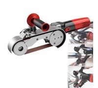 Amoladora de lijadora de Tubo de Velocidad Variable, pulidor de Metal 1100W con manijas ergonómicas, Correa de Lijado Ajustable para eliminación de Acero Inoxidable, Madera y óxido