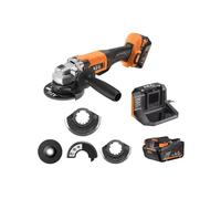 Amoladora de molienda angular 115mm + 125mm a batería 18V sin escobillas 4.0 ...
