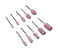Amoladora de piedras preciosas, Piedra montada abrasiva Ruedas de molienda Bits Conjunto Cono Accesorios de pulido Ajuste for herramientas rotativas Dremel 3mm Shank 100 PCS Para gemas DIY