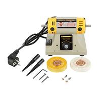 Amoladora de torno, 350W 220V 0-10000r/min Enchufe multifuncional UE Máquina de pulido eléctrica de baja vibración Tornillos de llave Allen Ruedas para banco de trabajo Lijado de madera Abrasivo