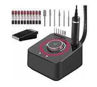 Amoladora de uñas eléctrica profesional de 40000 RPM, máquina pulidora de uñas, amoladora de callos, removedor de pulido de Gel de uñas(Nero)