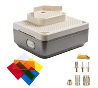 Amoladora de vidrio de mesa, máquina pulidora automática for vidrio teñido con agua - 4000 rpm con perforación y refinamiento de bordes, brocas de diamante cónicas de 5/8", 1/4", 1/8" y 1/8".