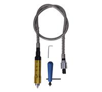 Amoladora Eje Flexible con Cable de Extensión, Acero Inoxidable y Aleación de Aluminio, Adaptador Multifunción para Pulido, Corte, Grabado y Tallado, Incluye Llaves