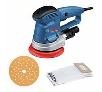 Bosch GEX 34-150 Professional Lijadora rotorbital 12000 RPM 24000 OPM Negro, Azul, Gris, Rojo