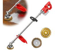 Amoladora Hormigón Batería con Mango 1,2m, Compatible con Makita Batería | Lijadora de Hormigón Inalámbrica con Disco Diamante 180mm, Cepillo 200mm, para Suelos, Paredes y Techos, Sin Batería