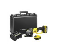 Amoladora inalámbrica - 18V - STANLEY FATMAX V20 - SFMCG400M2K-QW - 125mm - 2 baterías de 4 Ah + cargador de 2 A