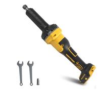 Amoladora inalámbrica para batería DEWALT, 4 velocidades ajustables de 17240 a 24000 rpm, motor sin escobillas, amoladora recta inalámbrica con pantalla de alimentación para tareas de bricolaje y