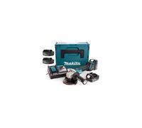 Makita DGA513RT3J - Amoladora angular inalámbrica (18 V, incluye cargador rápido DC18RC, 3 baterías de 5,0 Ah, en MAKPAC tamaño 3)