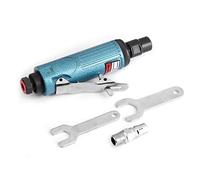 Amoladora neumática de ángulo de corte de 1/4 '', pulidora, herramienta de limpieza, tipo mini, peso ligero, alta velocidad, 23000 rpm, pinza de 3 mm, bajo nivel de ruido, bajo (Azul)