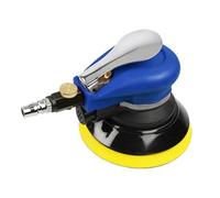Amoladora neumática Lijadora orbital neumática de 5 pulgadas y 125 mm, amoladora aire for encerar pulir carrocerías coche, juego 100 lijas opcionales(5inch)