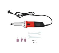 Amoladora recta, 600 W, lijadora de barra eléctrica con 3 cabezales de molienda, amoladora recta para amoladora angular (velocidad ajustable 0-27000rpm, herramienta de pulido Ø 6 mm)