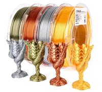 AMOLEN Filament PLA Filamento para Impresora 3D de Madera Oscura, Filamento PLA de 1,75 mm, Precisión Dimensional +/- 0,02 mm, 200 g x 4 bobinas