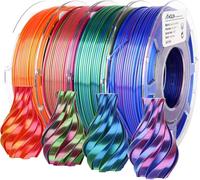 AMOLEN Filament PLA Filamento para Impresora 3D de Madera Oscura, Filamento PLA de 1,75 mm, Precisión Dimensional +/- 0,02 mm, 200 g x 4 bobinas