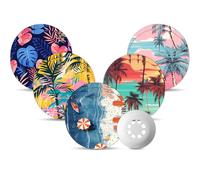 Amolyfe Libre 3 Plus - Fundas para sensores impermeables, paquete de 10 fundas Freestyle Libre 3 fundas, a prueba de golpes con tapa dura, parches adhesivos CGM sin látex transpirables con sensor de