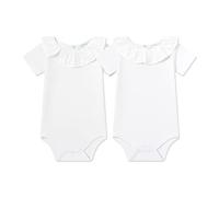 AMOMI Body Cuello Batista Bebe-Unisex Pack de 2 Pcs 1-24Meses (BBI73056/ 1Mes)