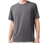 AMOMÍ Camiseta Hombre Pack de 2 Básica Manga Corta Cuello Redondo Camiseta atlética Transpirable Tela Ligera Verano Gimnasio Entrenamiento Correr (FR/ES, Letras, XL, Regular, Regular, Gris Oscuro)