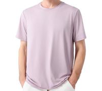 AMOMÍ Camiseta Hombre Pack de 2 Básica Manga Corta Cuello Redondo Camiseta atlética Transpirable Tela Ligera Verano Gimnasio Entrenamiento Correr (FR/ES, Letras, XL, Regular, Regular, Violete)