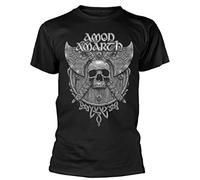 Amon Amarth 'Grey Skull' (Black) T-Shirt (Medium)