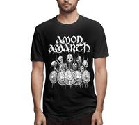 Amon Rock Amarth Metal Band T Tshirts Camisetas y Tops Men's Fashion tee Cotton Loose Short Sleeves TTshirts Camisetas y Tops Black(Large)