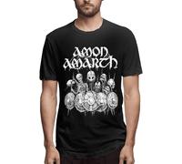 Amon Rock Amarth Metal Band T Tshirts Camisetas y Tops Men's Fashion tee Cotton Loose Short Sleeves TTshirts Camisetas y Tops Black(Large)